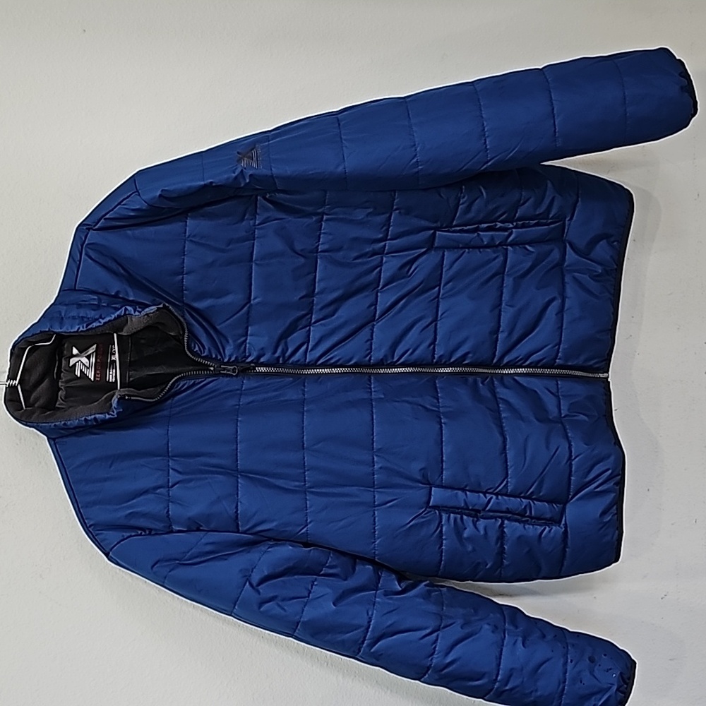 ZeroXposur Men's jacket zipper closure pockets Size XL slide pockets Blue Grey